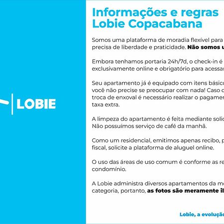 Lobie Copacabana Rio de Janeiro Exterior foto